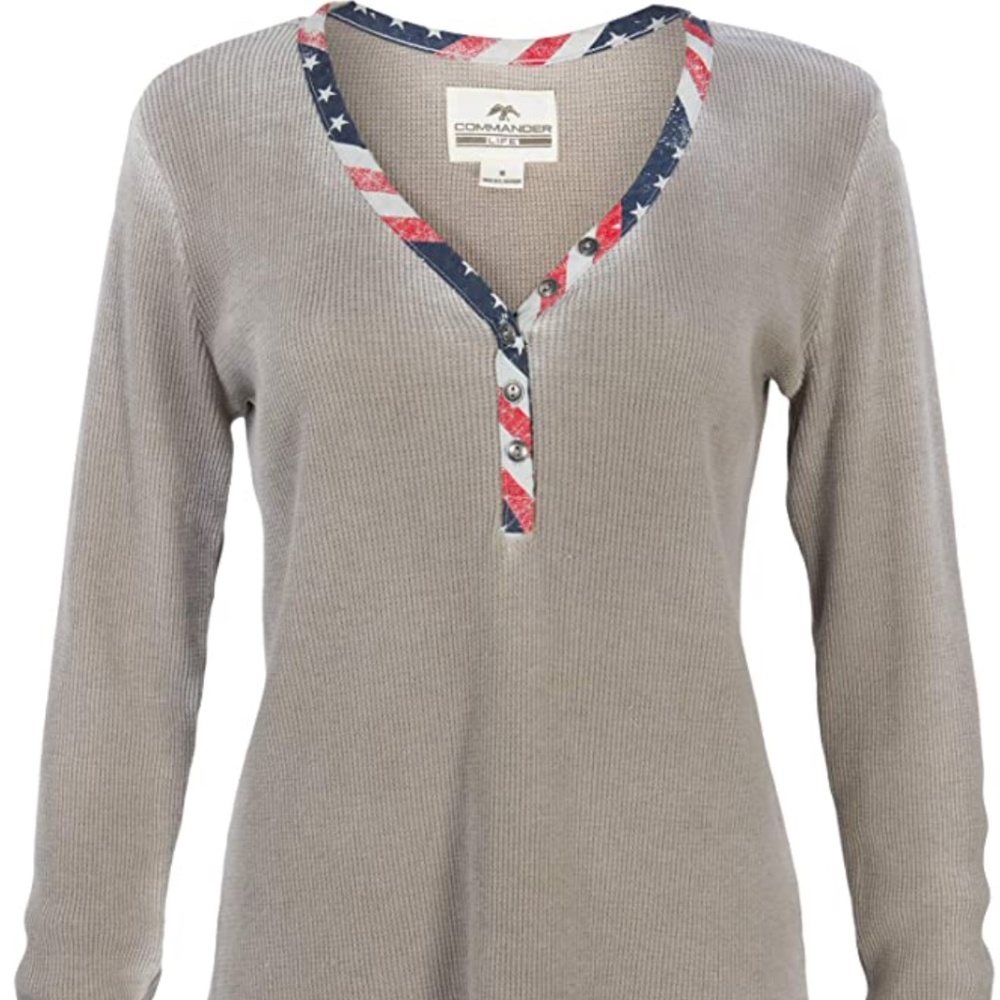 Boutique BRAND NEW Duck and Buck Women's Long Sleeve Henley XL